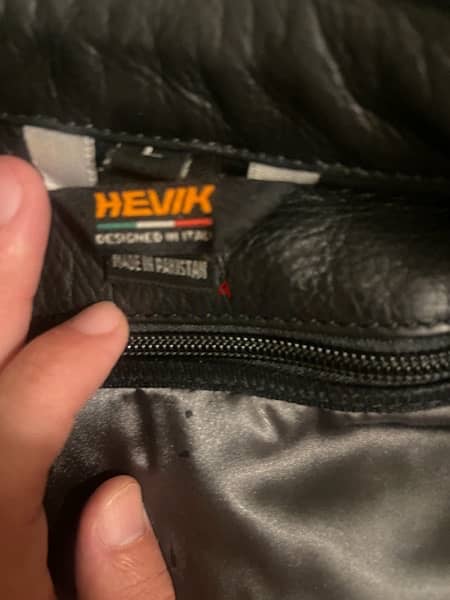 Hevik leather motorcycle armed jacket 6
