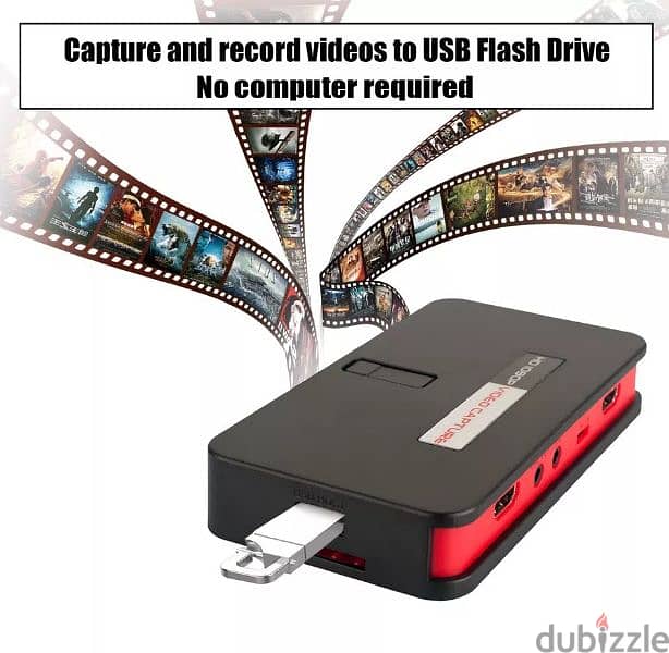 ezcap284 hdmi capture card جهاز تسجيل للفيديو بيسجل مباشره ع الفلاشه 3