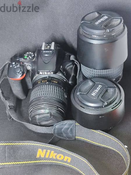 Nikon d5600 + lens (18-55/70-300/50mm) 1
