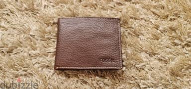 Original Fossil Lincoln Bifold Brown Leather Wallet
