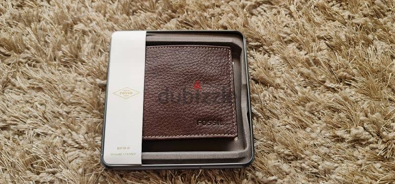 Original Fossil Lincoln Bifold Brown Leather Wallet 1
