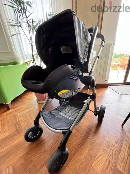 Evenflo PIVOT MODULAR TRAVEL SYSTEM WITH LITEMAX INFANT CAR SEAT 12