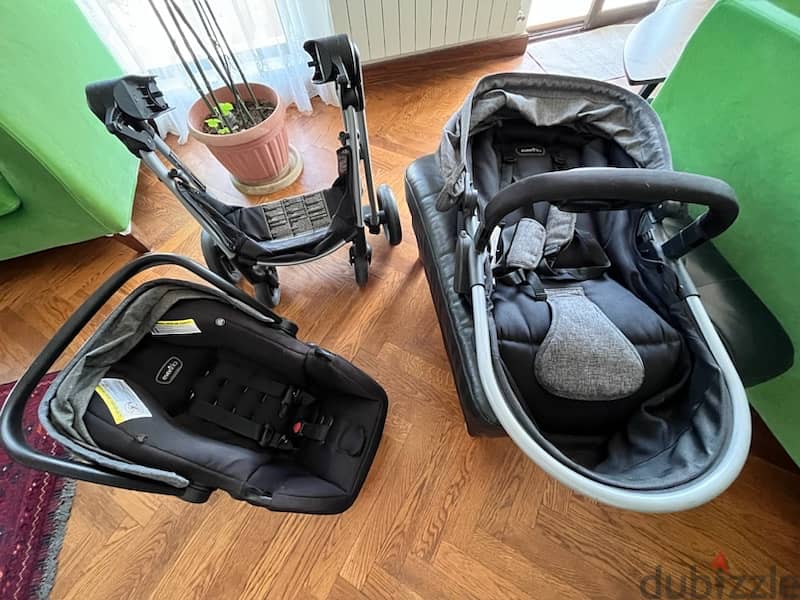 Evenflo PIVOT MODULAR TRAVEL SYSTEM WITH LITEMAX INFANT CAR SEAT 13