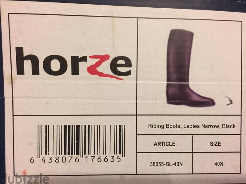 بوت ركوب خيل أصلي مقاس ٤٠ Horze  horse riding boot 6