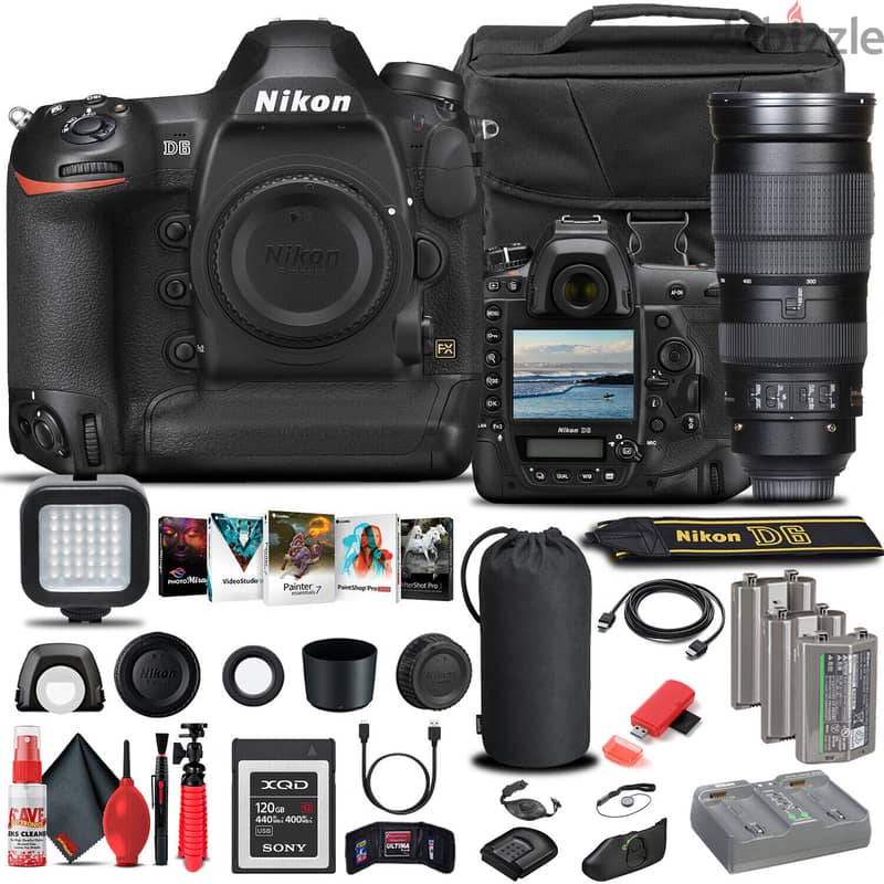 Nikon D6 DSLR camera advanced bundle With Nikon 200-500mm f/5.6E ED VR 0