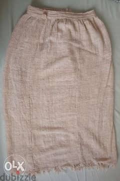 Genuine linen skirt 100%