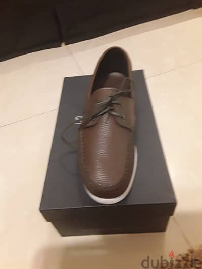 New Spada genuine leather dark brown size 44-45