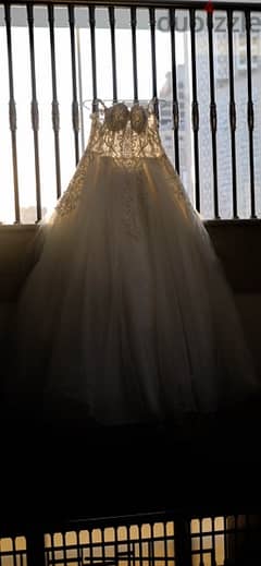 فستان زفاف للبيع او للايجار- جلامور wedding dress 0