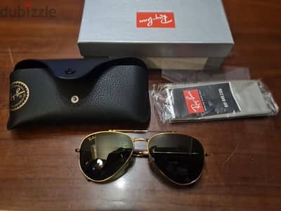 original new RayBan sunglass  for men gold original  from France