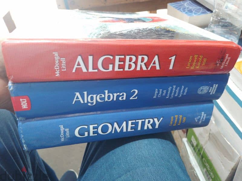 Algebra 1&2 ,Geometry  Hardcover Original 0