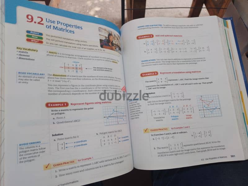 Algebra 1&2 ,Geometry  Hardcover Original 4
