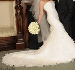 Bridal dress with veil and shoes