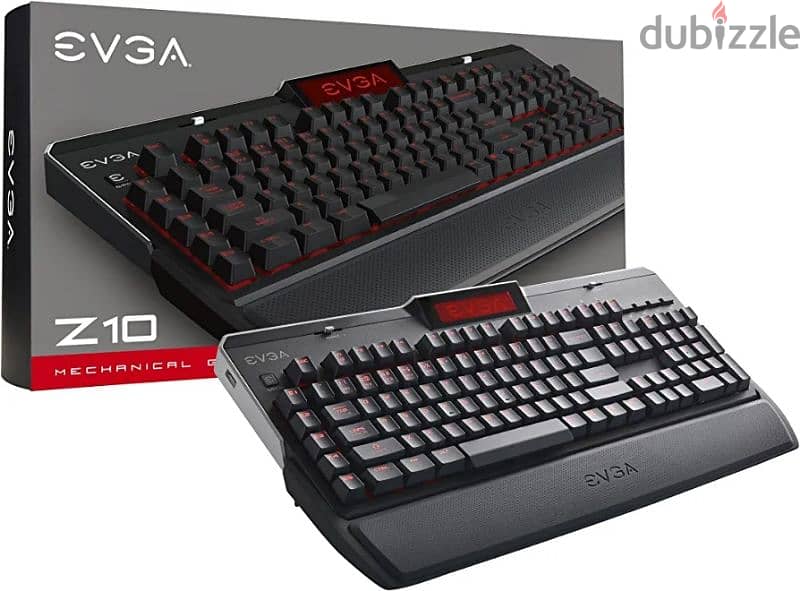 EVGA Z10 Gaming Keyboard, Red Backlit 0