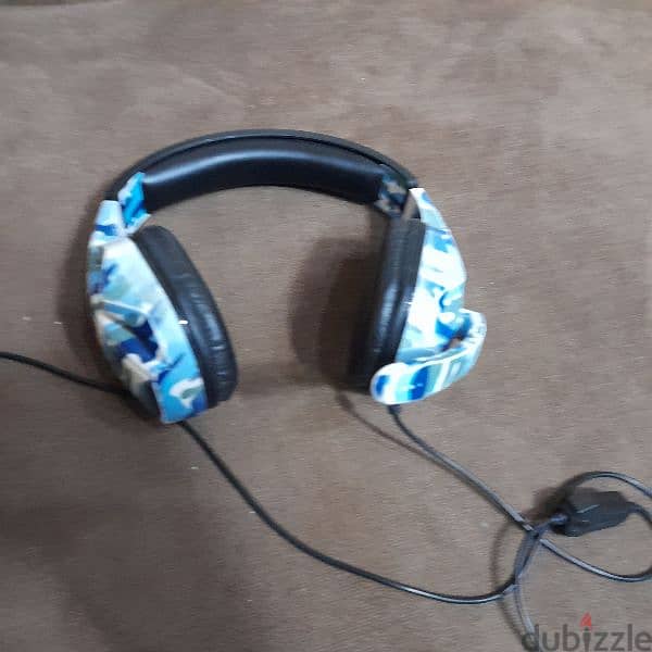 سماعة headphone اصفر ازرق 0