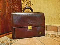 Pierre Cardin men's leather bag