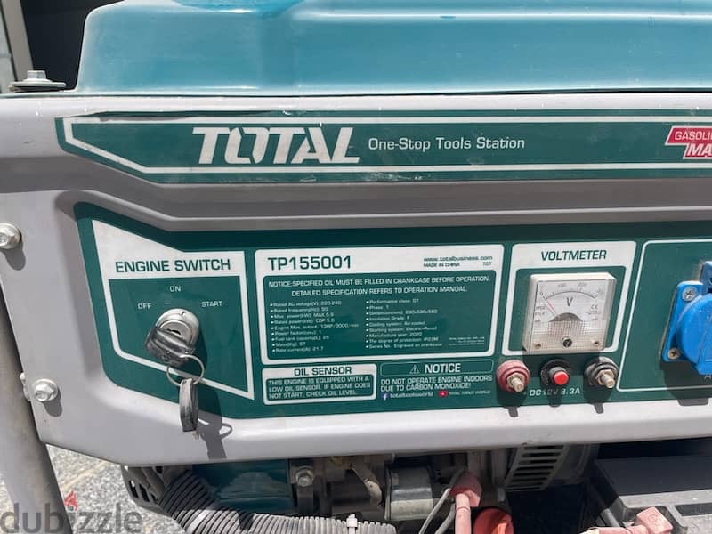 Total Gasoline Generator 5KW – TP155001 1