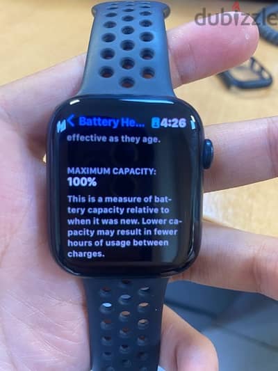 apple watch series 7  45 mm space gray midnight black Nike edtion