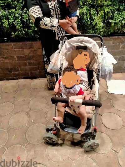 بوسيت اطفال يشيل طفلين استعمال بحاله جيده