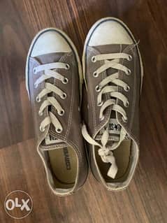 Converse White And Grey Shoes Original