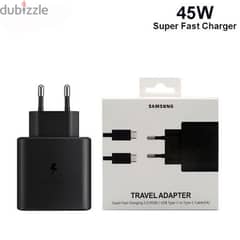 original samsung charger  25 watt with cable  جديد متبرشم بالضمان