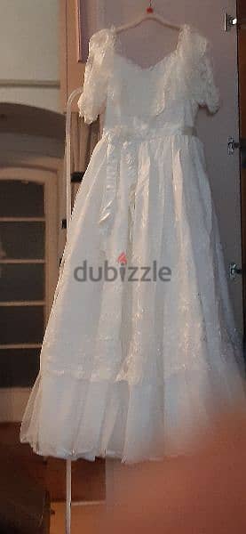 wedding dress with headpiece 3