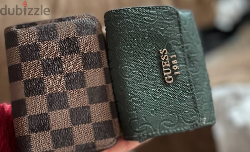 4 wallets used 2 used guess wallets,a new SHEIN wallet, new dkny 3