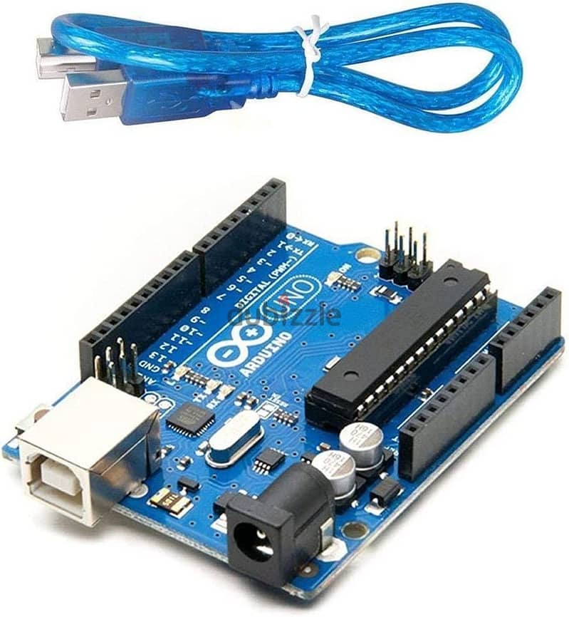 Arduino Uno With Cable+Bread Board +Sensor Mq2+Buzzer 0