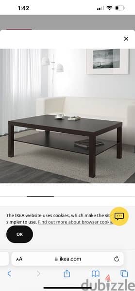 IKEA coffee table ,118x78,very good condition