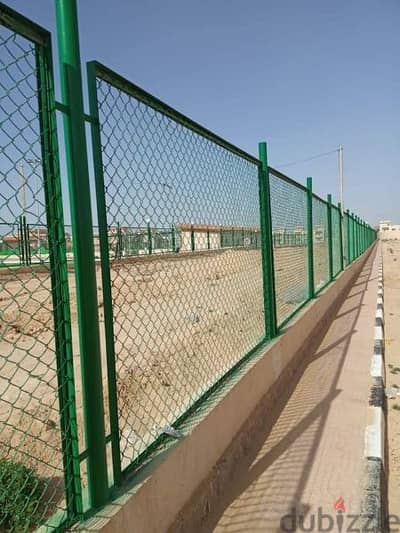 اسوار سور سلك اخضر مجلفن | توريد و تركيب جميع الاماكن