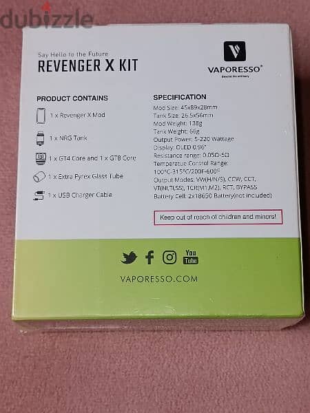 فيب vaporesso revenger x kit. 1