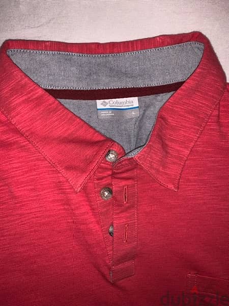 Columbia Polo Shirt Size Large In Excellent Condition 3