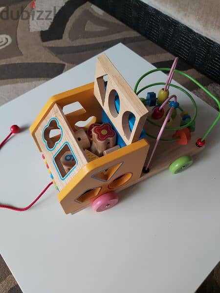 لعبة تعليمية للأطفال ، مصنوعة من الخشب 2