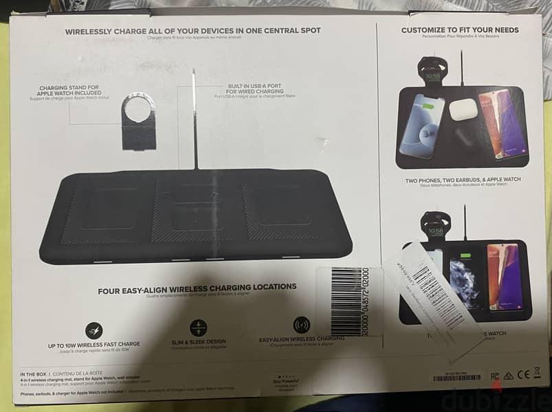 mophie 4-in-1 wireless charaging - balck 0