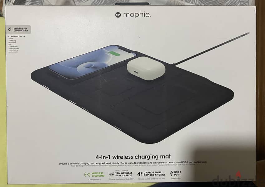 mophie 4-in-1 wireless charaging - balck 1