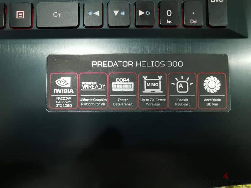 Acer predator helios 300 2018 GTX1060 i7-8th gen 16GB Ram 3