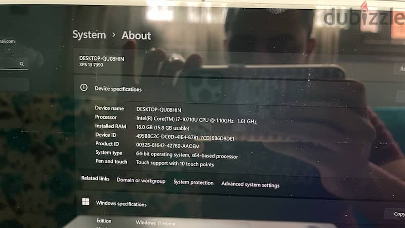 Laptop Dell XPS 13 7390 (i7-10710u/16Gb/512Gb) 8