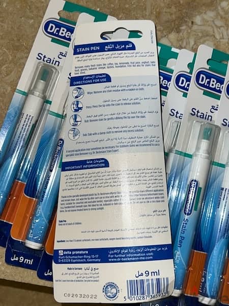 Original Dr Beckmann 10 German pen and 12 roll stain remover 5