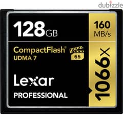 Lexar 128GB Professional 1066x CompactFlash Memory Card 0