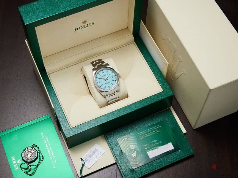 Rolex Oyster Perpetual Light Blue 4