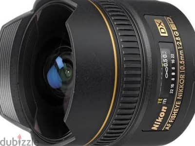 Nikkor Fish Eye- 10.5 F. 2.8 New تم تخفيض السعر لسرعة البيع