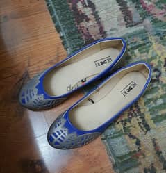 flat blue imported shoes size 39 0