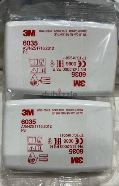 3 pairs of 3M filter 6035 0