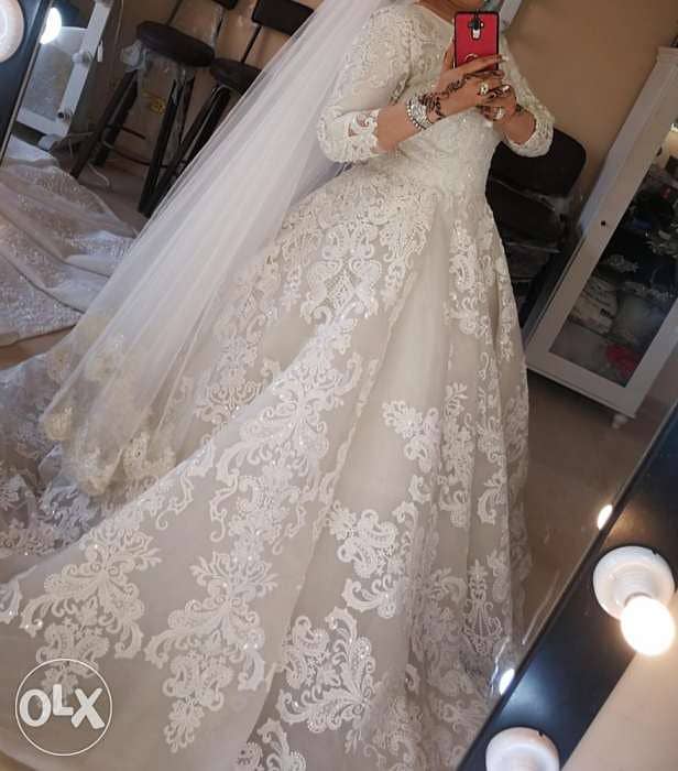 weeding dress فستان زفاف للإيجار او للبيع 3