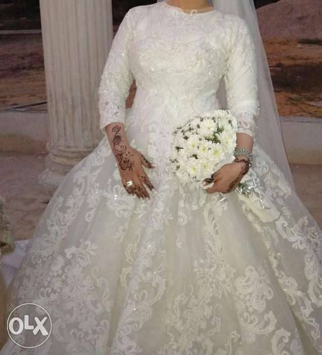 weeding dress فستان زفاف للإيجار او للبيع 5