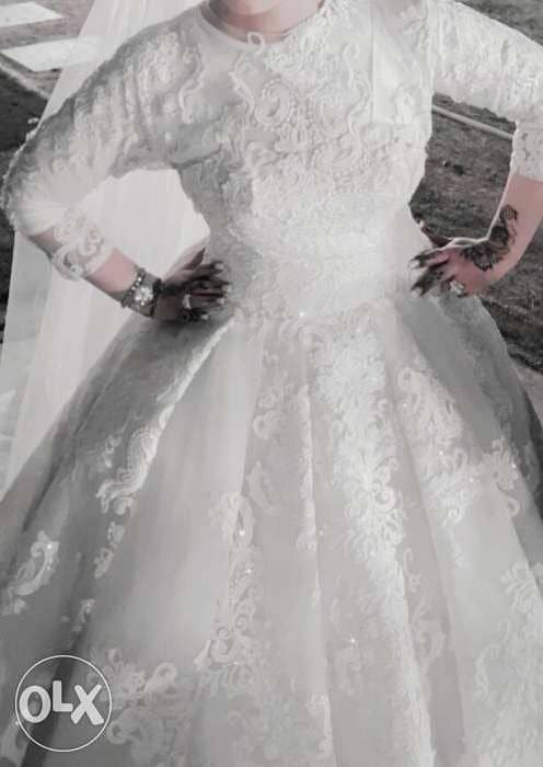 weeding dress فستان زفاف للإيجار او للبيع 6