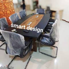 ترابيزة اجتماعات ٢٤٠*١٢٠ سم خشب mdf اسباني مستورد من smart design