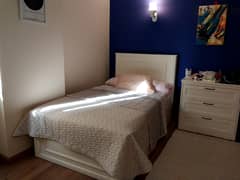 White New Bed not used 4000 egp with matress 0