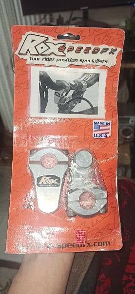 Rox motorcycle HANDLEBAR RISER for lowe back pain relief. 1