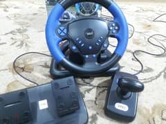 gaming steering wheel 3in1  مقود سيارة للالعاب 0