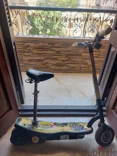 Electric scooter with chair